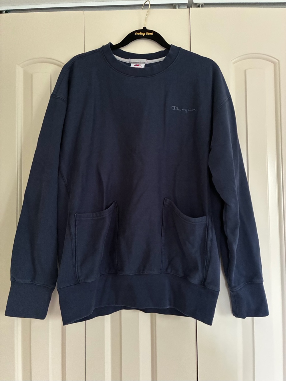 Champion Men’s Dark Navy Crewneck Sweatshirt